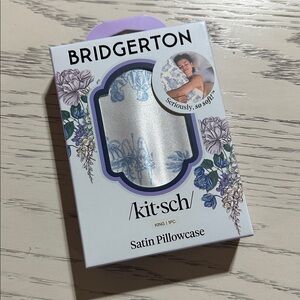 Bridgerton x Kitsch Satin Pillowcase in Toile De Blue - King